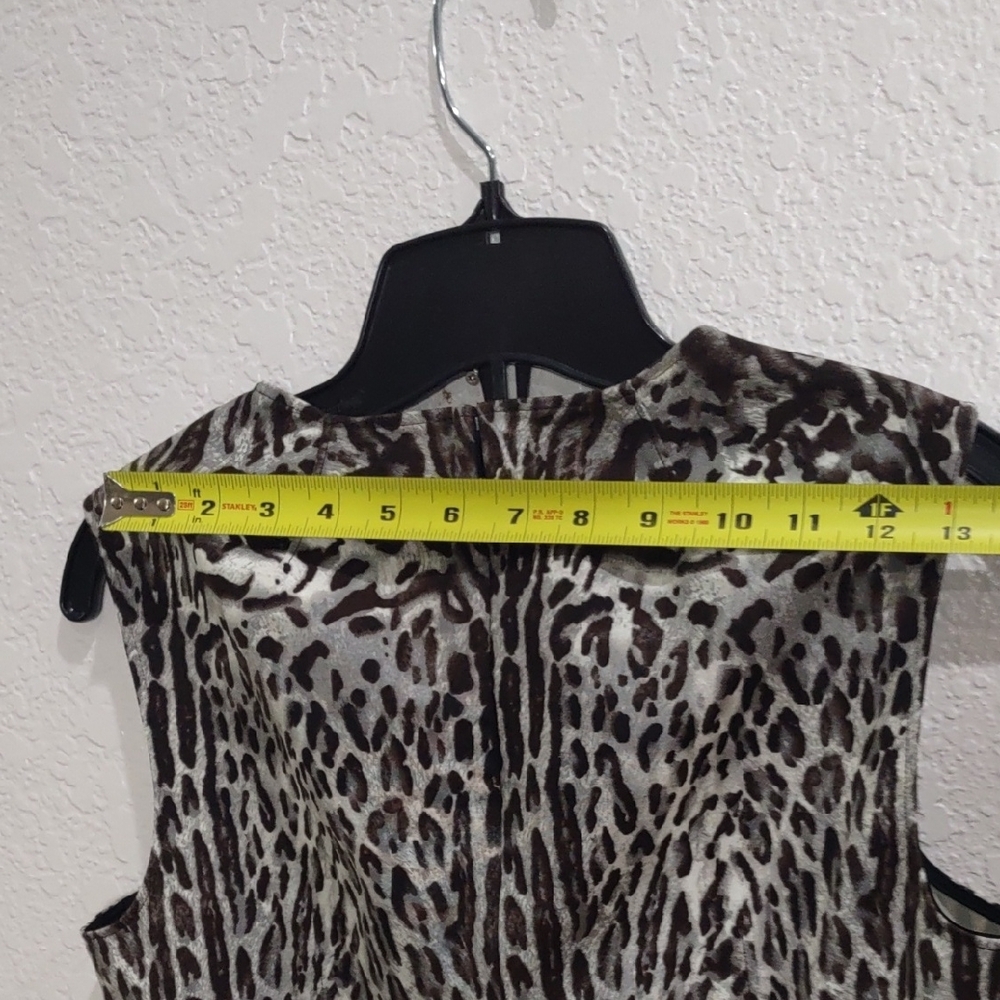 DONNAKARAN New York Leopard Print Sleeveless Dress - Picture 8 of 14